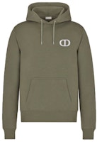 DIOR Olive Embroidered Logo Sweatshirt 113J698A0531-C680 DIOR Olive Embroidered Logo Sweatshirt 113J698A0531-C680