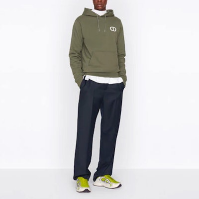 DIOR オリーブ 刺繍ロゴ スウェットシャツ 113J698A0531-C680 Purchase DIOR オリーブ 刺繍ロゴ スウェットシャツ 113J698A0531-C680