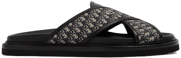 Dior迪奧 露趾一字套穿 時尚涼拖 男款 黑色 Order Dior迪奧 露趾一字套穿 時尚涼拖 男款 黑色