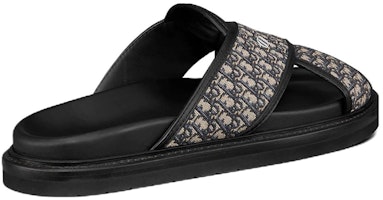 Dior迪奧 露趾一字套穿 時尚涼拖 男款 黑色 Shop Dior迪奧 露趾一字套穿 時尚涼拖 男款 黑色