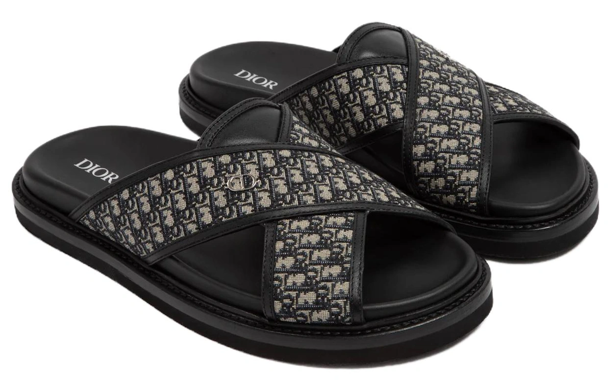 Dior Open-Toe Slide 'Black Fashion'