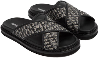 Dior迪奧 露趾一字套穿 時尚涼拖 男款 黑色 Purchase Dior迪奧 露趾一字套穿 時尚涼拖 男款 黑色