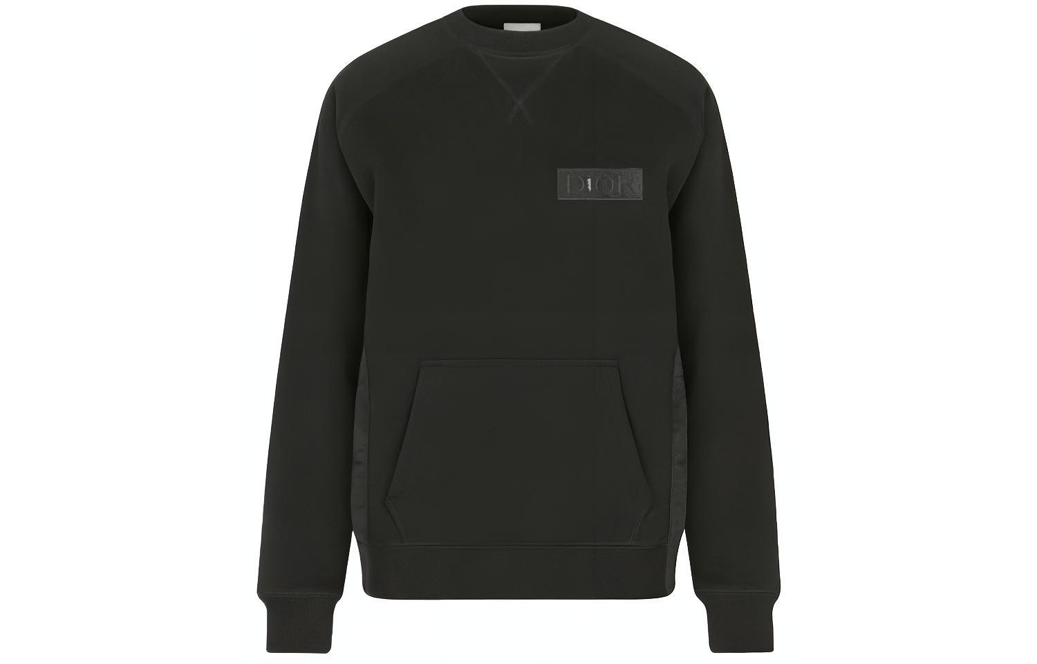 DIOR Patchwork Logo Loose Fit Sweatshirt Black () 213J643A0687-C989