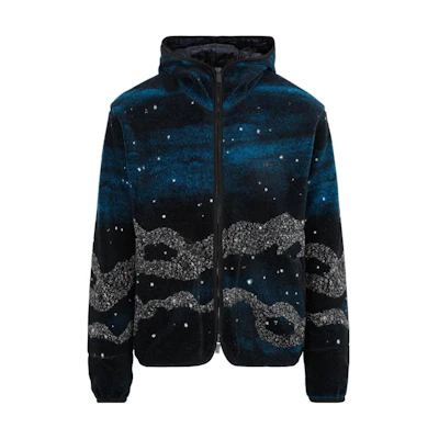 DIOR Pattern Print Hooded Zip Jacket Multicolor 143J433A-0735-985
