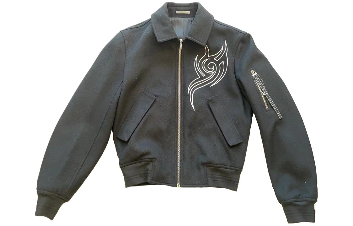 DIOR Patterned Print Zip-Up Jacket Grey 833C405W3851-C989