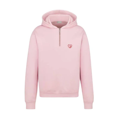 Dior Pink Half-Zip Hooded Sweatshirt 493J641A0531-C483