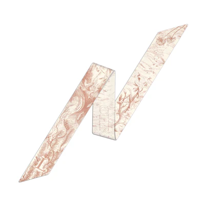 Dior Pink Silk Twill Scarf 11ABC106L600-C408
