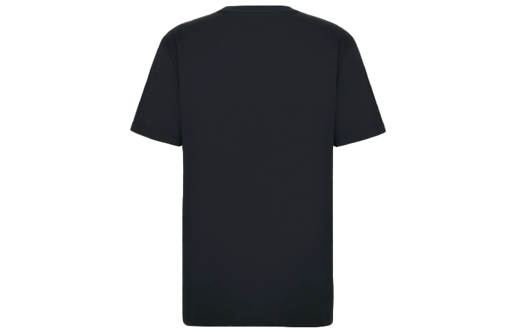 Lookbook 迪奥纯色针织圆领T恤 深蓝色 043J615A0589-C589