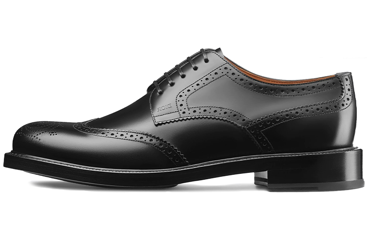 Dior Polished Calfskin Brogue Derby 'Black'