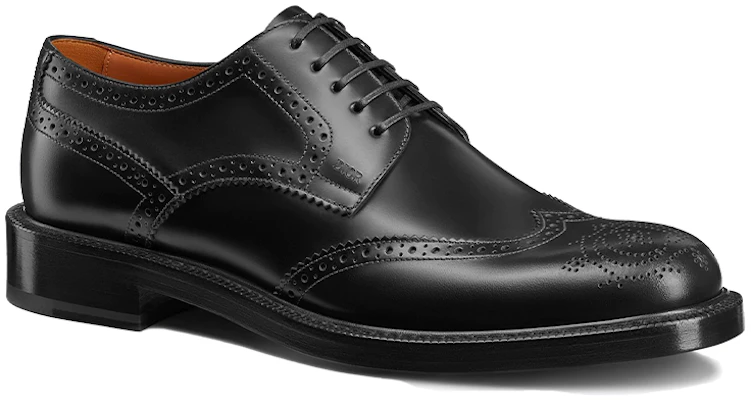 Dior Sepatu Brogue Derby Kulit Calf Hitam 3DE298YQD_H900 Order Dior Sepatu Brogue Derby Kulit Calf Hitam 3DE298YQD_H900