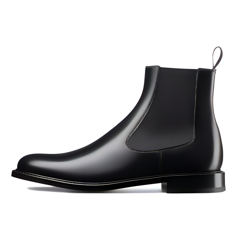 Buy Dior Gepolijste Kalfsleren Chelsea Boots ''Zwart'' 3BO227YTU_H900