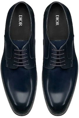 Dior Polished Calfskin Derby 'Navy Blue' 3DE312VJH_H561 Shop Dior Polished Calfskin Derby 'Navy Blue' 3DE312VJH_H561