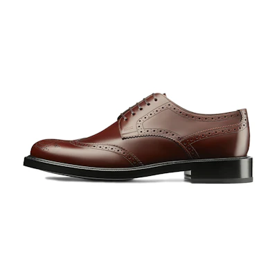 Dior Polished Calfskin Leather Brogues 'Brown'