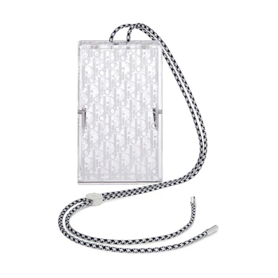 Dior Pouch Oblique Plexiglass Clear
