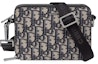 Buy Dior Pouch with Shoulder Strap Oblique Jacquard Beige/Black