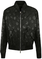 DIOR Printed Zip-Up Jacket with Stand Collar in Black 933C403A4617-589 DIOR Printed Zip-Up Jacket with Stand Collar in Black 933C403A4617-589