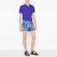 Shop DIOR Purple Cotton Piqué Short Sleeve Polo Shirt. 013J800A0373-C536