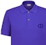 Details for DIOR Purple Cotton Piqué Short Sleeve Polo Shirt. 013J800A0373-C536