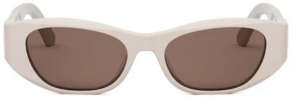 Lookbook DIOR Rectangle Beige Sunglasses Unisex Couple Style with Cut-Out Design 30MONTAIGNES9U
