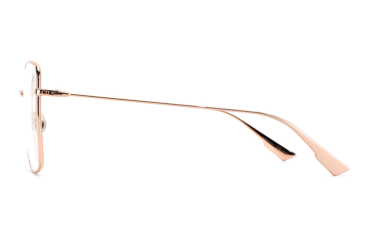 Dior Rectangular Alloy Eyeglass Frame Unisex Rose Gold Optical Glasses DIORSTELLAIREO1-DDB 圖 3