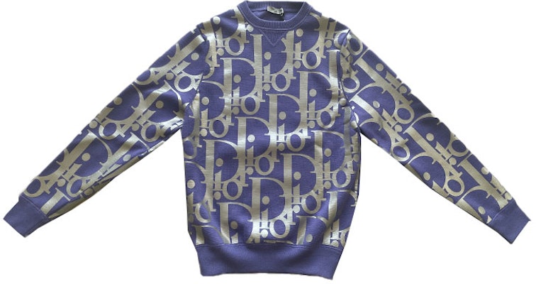 DIOR Reflective Print Knit Wool Sweater for Men 113M630AT197-C000 Cheap DIOR Reflective Print Knit Wool Sweater for Men 113M630AT197-C000