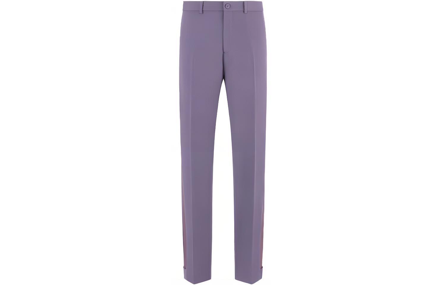 DIOR Retro Wool Twill Casual Pants Purple. 143C116A5180-C484