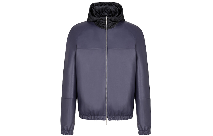 Dior Reversible Hooded Waist-Tied Long-Sleeve Jacket Purple 013L421B0386-C485