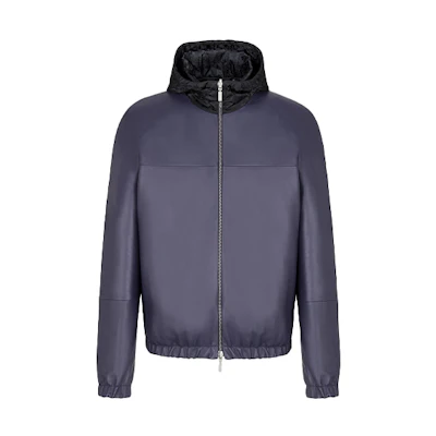 Dior Reversible Hooded Waist-Tied Long-Sleeve Jacket Purple 013L421B0386-C485