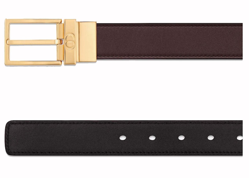 Dior Reversible Smooth Calfskin Leather Belt Brown/Black 圖 2