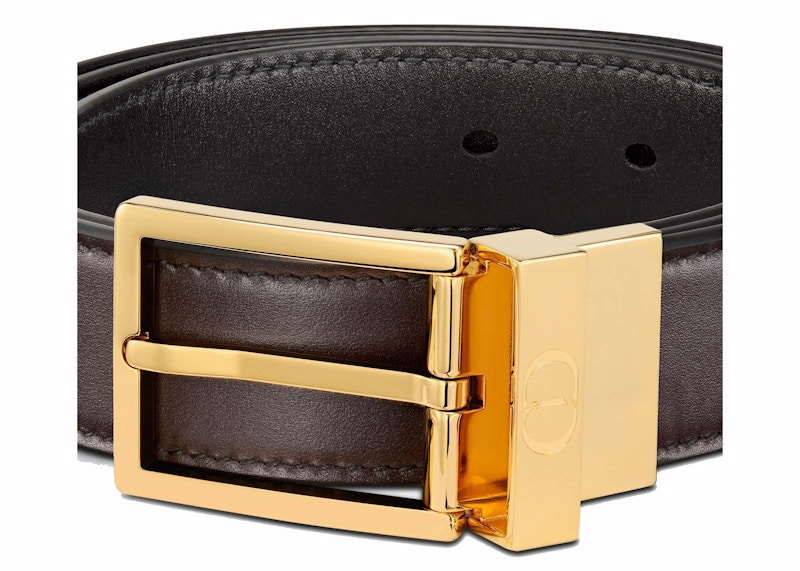 Dior Reversible Smooth Calfskin Leather Belt Brown/Black 圖 3