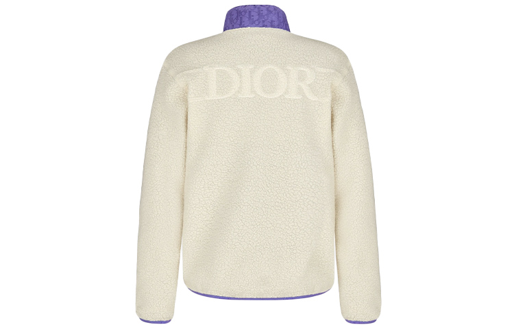 Lookbook Dior 可翻轉條紋白色拉鍊外套 長袖外套 113J405A0678_C084 113J405A0678-C084