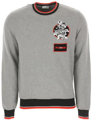 DIOR Baju Sweatshirt Kapas Sulaman Bunga Mawar Kelabu 733J613M0500-830 Buy DIOR Baju Sweatshirt Kapas Sulaman Bunga Mawar Kelabu 733J613M0500-830