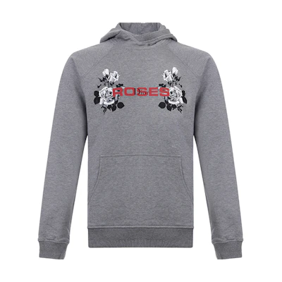 Dior Rose Print Hoodie Long Sleeve Gray 863J605I-0264-889