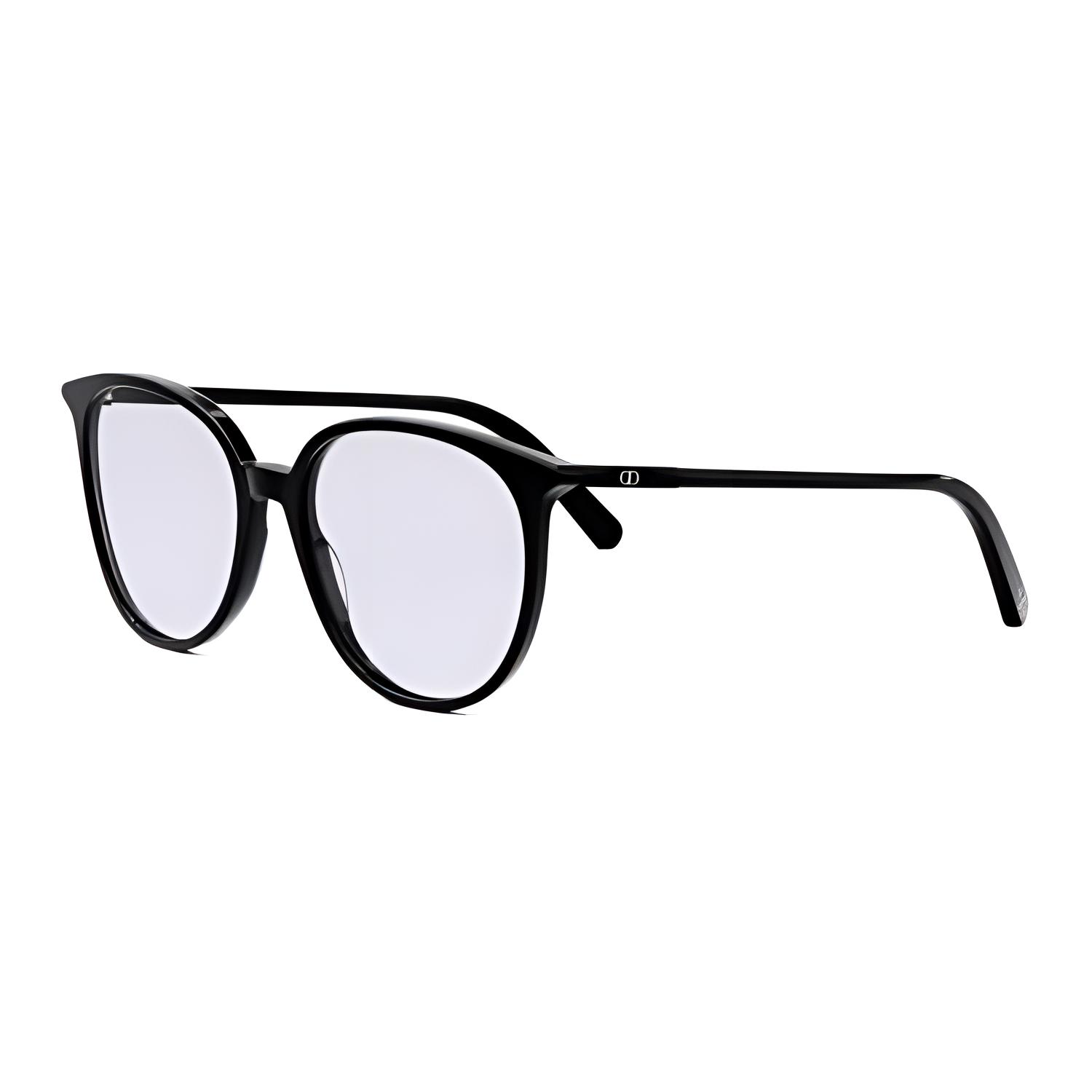 DIOR Round Sunglasses Black Acetate Metal Unisex Classic Style. MINICDOR4I1100