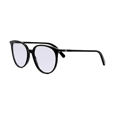 DIOR Round Sunglasses Black Acetate Metal Unisex Classic Style. MINICDOR4I1100