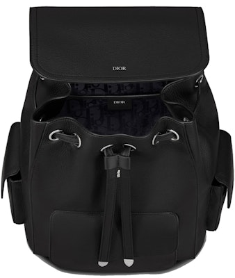 Dior Saddle Backpack Grained Calfskin Black Lookbook Dior Saddle Backpack Grained Calfskin Black