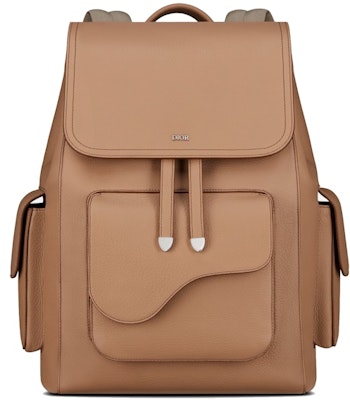 Dior Saddle Backpack Grained Calfskin Brown Buy Dior Saddle Backpack Grained Calfskin Brown