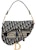 Dior Saddle Bag Dior Oblique Embroidery Blue