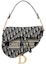 Buy Dior Saddle Bag Dior Oblique Embroidery Blue