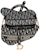Dior Saddle Bag Dior Oblique Embroidery Blue