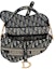 Order Dior Saddle Bag Dior Oblique Embroidery Blue