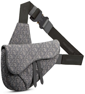 迪奧馬鞍包 Dior Oblique 提花釕金/黑色 Lookbook 迪奧馬鞍包 Dior Oblique 提花釕金/黑色