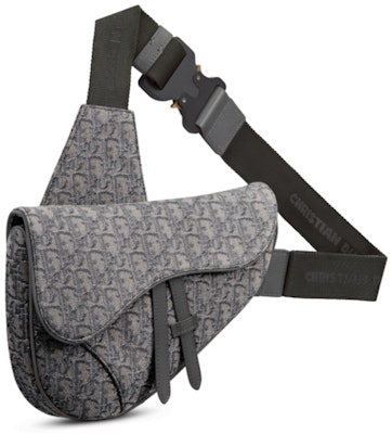 Dior Saddle Bag Dior Oblique Jacquard Ruthenium/Black Lookbook Dior Saddle Bag Dior Oblique Jacquard Ruthenium/Black
