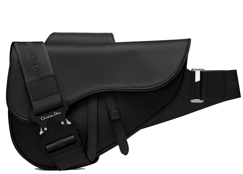 Dior Saddle Bag Grained Calfskin Black