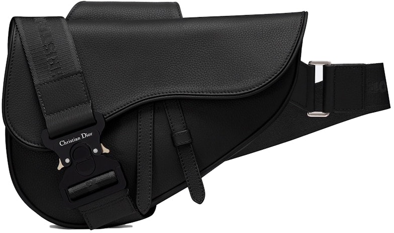 dior-saddle-bag-grained-calfskin-black