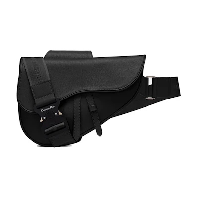 Dior Saddle Bag Grained Calfskin Black