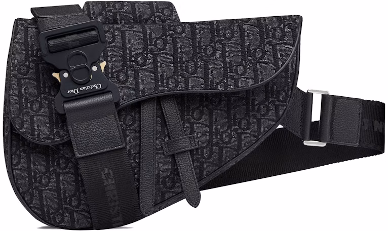 dior-saddle-bag-oblique-jacquard-black