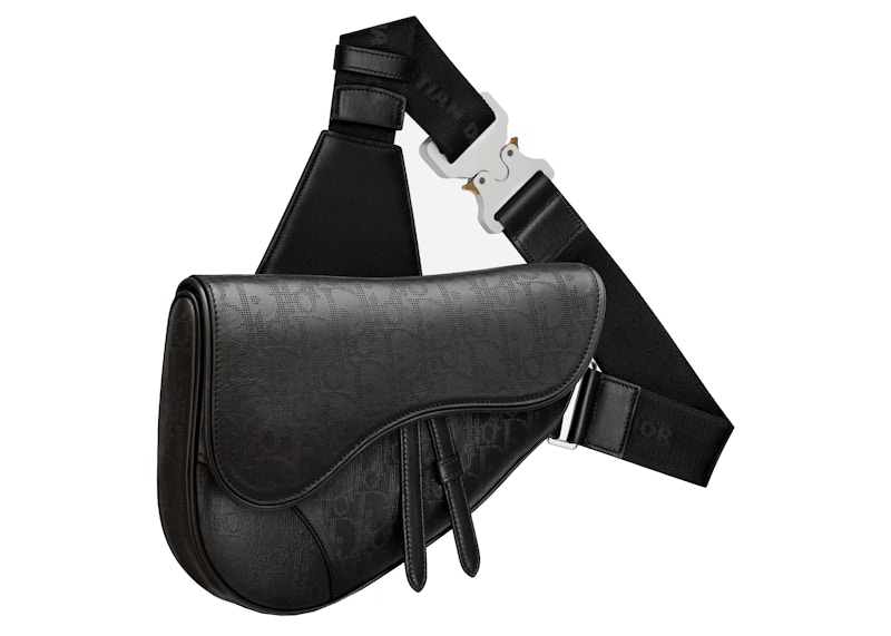 Order Dior 馬鞍包斜紋織物銀河黑色