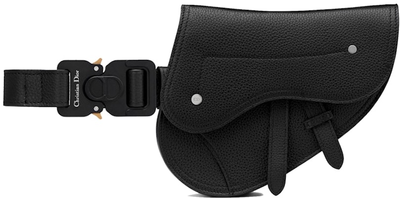 Dior Saddle Belt Bag Grained Calfskin Black Buy Dior Saddle Belt Bag Grained Calfskin Black