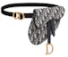 Order Dior Saddle Belt Bag Oblique Blue